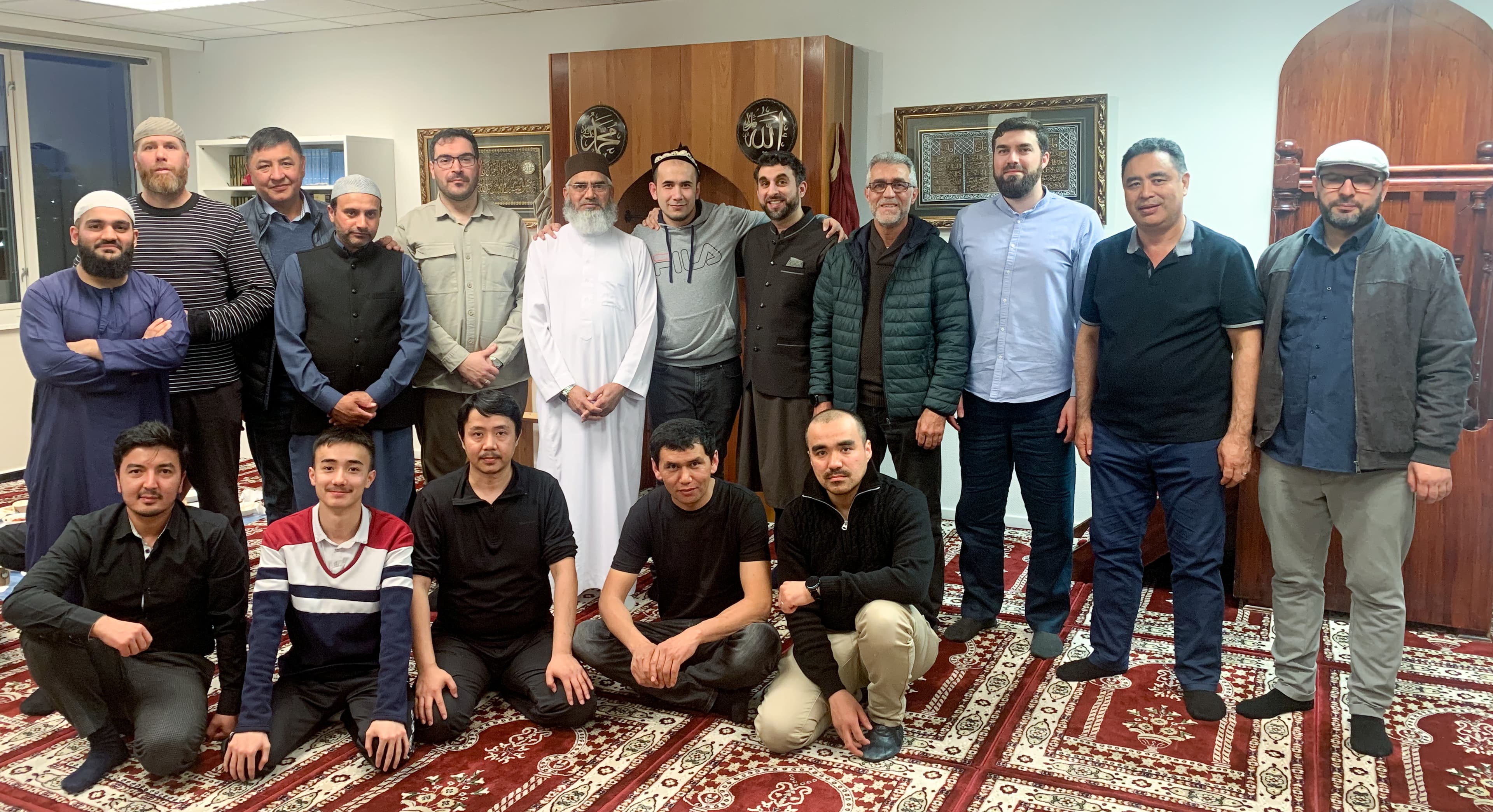 Community gathering at the center